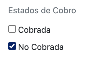 Estados de cobro